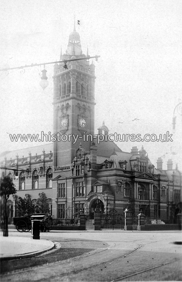 The Town Hall, East Ham, London. c.1905.